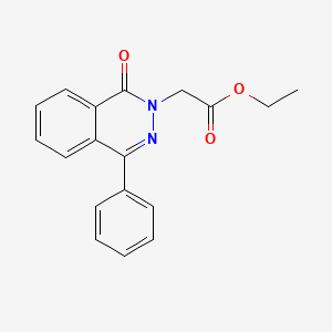 molecular formula C18H16N2O3 B5543881 Ethyl 2-(1-oxo-4-phenylphthalazin-2(1H)-YL)acetate CAS No. 296876-23-8