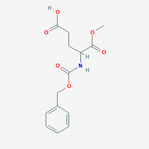 molecular formula C14H17NO6 B554401 N-Benzyloxycarbonyl-L-glutamic acid 1-methyl ester CAS No. 5672-83-3