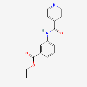 molecular formula C15H14N2O3 B5544029 ETHYL 3-(PYRIDINE-4-AMIDO)BENZOATE 