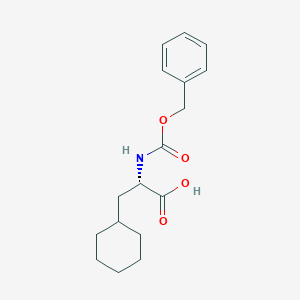 molecular formula C17H23NO4 B554416 (S)-2-(((Benzyloxy)carbonyl)amino)-3-cyclohexylpropanoic acid CAS No. 25341-42-8