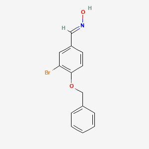 molecular formula C14H12BrNO2 B5544207 (NE)-N-[(3-bromo-4-phenylmethoxyphenyl)methylidene]hydroxylamine 
