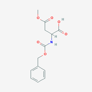 molecular formula C13H15NO6 B554422 4-methoxy-4-oxo-2-(phenylmethoxycarbonylamino)butanoic acid CAS No. 3160-47-2