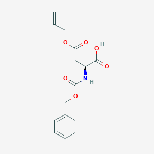 molecular formula C15H16NO6- B554425 (2S)-4-oxo-2-(phenylmethoxycarbonylamino)-4-prop-2-enoxybutanoic acid CAS No. 99793-10-9