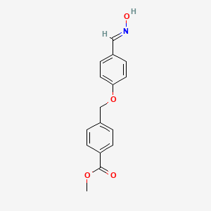 molecular formula C16H15NO4 B5544290 methyl 4-({4-[(E)-(hydroxyimino)methyl]phenoxy}methyl)benzoate 