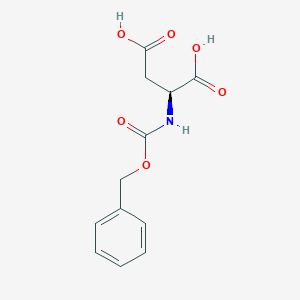 molecular formula C12H13NO6 B554431 N-[(benzyloxy)carbonyl]-L-aspartic acid CAS No. 1152-61-0