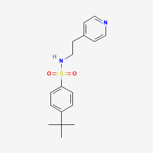 molecular formula C17H22N2O2S B5544322 4-TERT-BUTYL-N-[2-(PYRIDIN-4-YL)ETHYL]BENZENE-1-SULFONAMIDE 