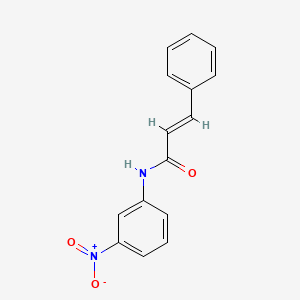 molecular formula C15H12N2O3 B5544337 (2E)-N-(3-nitrophenyl)-3-phenylprop-2-enamide CAS No. 55000-38-9