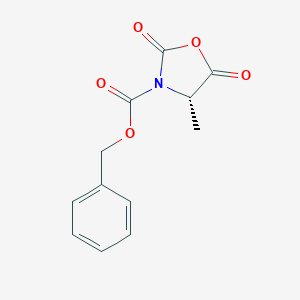 molecular formula C12H11NO5 B554439 (S)-Benzyl 4-methyl-2,5-dioxooxazolidine-3-carboxylate CAS No. 125814-23-5