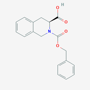 molecular formula C18H17NO4 B554445 (3S)-2-Carbobenzoxy-1,2,3,4-tetrahydroisoquinoline-3-carboxylic Acid CAS No. 79261-58-8
