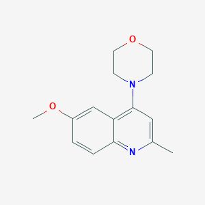 molecular formula C15H18N2O2 B5544491 6-methoxy-2-methyl-4-(morpholin-4-yl)quinoline 