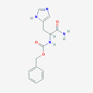 molecular formula C14H16N4O3 B554451 Z-His-NH2 CAS No. 16706-41-5