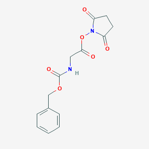 molecular formula C14H14N2O6 B554453 2,5-Dioxopyrrolidin-1-yl 2-(((benzyloxy)carbonyl)amino)acetate CAS No. 2899-60-7