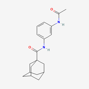 molecular formula C19H24N2O2 B5544563 N-(3-acetamidophenyl)adamantane-1-carboxamide 