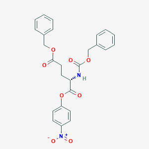 molecular formula C26H24N2O8 B554464 5-O-Benzyl 1-O-(4-nitrophenyl) (2S)-2-(phenylmethoxycarbonylamino)pentanedioate CAS No. 49689-66-9