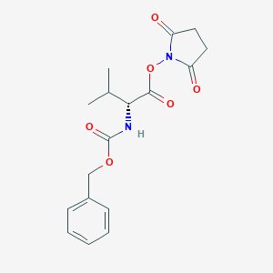 molecular formula C17H20N2O6 B554469 (R)-2,5-Dioxopyrrolidin-1-yl 2-(((benzyloxy)carbonyl)amino)-3-methylbutanoate CAS No. 4467-55-4
