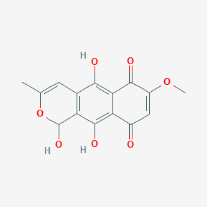 molecular formula C15H12O7 B055448 Anhydrofusarubin lactol CAS No. 119975-66-5