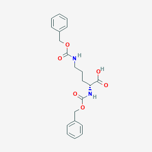 molecular formula C21H24N2O6 B554492 N,N'-Dicarbobenzyloxy-L-ornithine CAS No. 13594-49-5