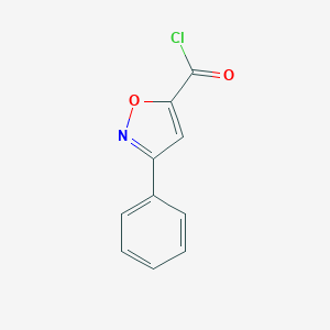molecular formula C10H6ClNO2 B055450 3-Phenylisoxazole-5-carbonyl chloride CAS No. 124953-60-2