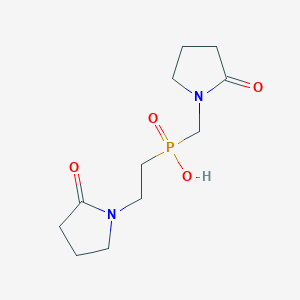 molecular formula C11H19N2O4P B5545186 2-(2-OXO-1-PYRROLIDINYL)ETHYL[(2-OXO-1-PYRROLIDINYL)METHYL]PHOSPHINIC ACID 