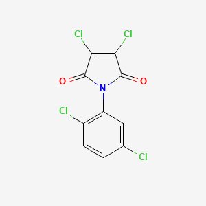 molecular formula C10H3Cl4NO2 B5545252 1H-Pyrrole-2,5-dione, 3,4-dichloro-1-(2,5-dichlorophenyl)- CAS No. 307534-13-0