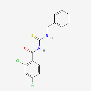 molecular formula C15H12Cl2N2OS B5545328 N-(benzylcarbamothioyl)-2,4-dichlorobenzamide 