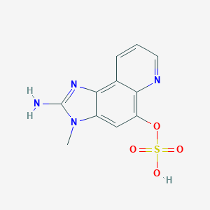 molecular formula C11H10N4O4S B055454 2-Amino-3-methylimidazo(4,5-f)-quinoline 5-sulfate ester CAS No. 122719-40-8