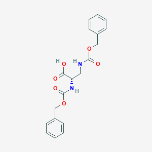 molecular formula C19H20N2O6 B554546 (S)-2,3-Bis(((benzyloxy)carbonyl)amino)propanoic acid CAS No. 65621-26-3