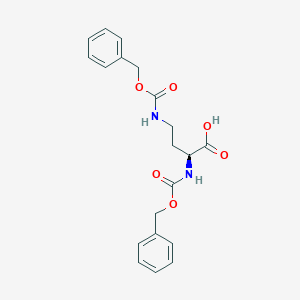 molecular formula C20H22N2O6 B554552 (S)-2,4-Bis(((benzyloxy)carbonyl)amino)butanoic acid CAS No. 55478-23-4