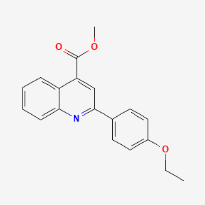 molecular formula C19H17NO3 B5545613 Methyl 2-(4-ethoxyphenyl)quinoline-4-carboxylate CAS No. 51842-73-0