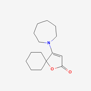molecular formula C15H23NO2 B5545746 4-(Azepan-1-yl)-1-oxaspiro[4.5]dec-3-en-2-one 