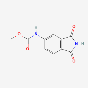 molecular formula C10H8N2O4 B5545775 METHYL N-(1,3-DIOXO-2,3-DIHYDRO-1H-ISOINDOL-5-YL)CARBAMATE 