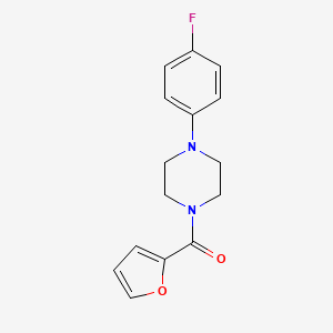 molecular formula C15H15FN2O2 B5545812 4-(4-Fluorophenyl)piperazinyl 2-furyl ketone 