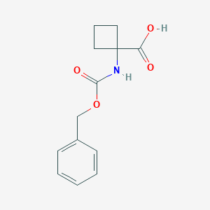 molecular formula C13H15NO4 B554585 1-(((Benzyloxy)carbonyl)amino)cyclobutanecarboxylic acid CAS No. 190004-53-6
