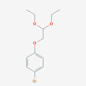 molecular formula C12H17BrO3 B055460 1-Bromo-4-(2,2-diethoxyethoxy)benzene CAS No. 112598-18-2