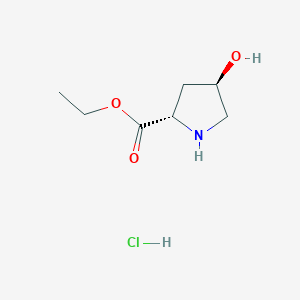 molecular formula C7H14ClNO3 B554617 Ethyl trans-4-hydroxy-L-prolinate hydrochloride CAS No. 33996-30-4