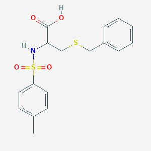 molecular formula C17H19NO4S2 B554621 3-Benzylsulfanyl-2-[(4-methylphenyl)sulfonylamino]propanoic acid CAS No. 4703-36-0