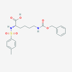 molecular formula C21H26N2O6S B554627 Nepsilon-Carbobenzoxy-Nalpha-tosyl-L-lysine CAS No. 34235-82-0