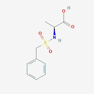 molecular formula C10H13NO4S B554633 (2S)-2-((苄磺酰)氨基)丙酸 CAS No. 99076-56-9