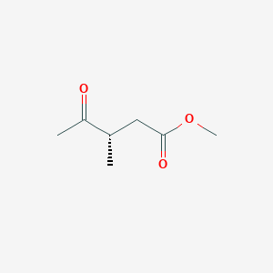 molecular formula C7H12O3 B055464 Methyl (3S)-3-methyl-4-oxopentanoate CAS No. 124686-29-9