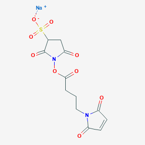 molecular formula C12H11N2NaO9S B554646 Sulfo-N-succinimidyl 4-maleimidobutyrate sodium salt CAS No. 185332-92-7