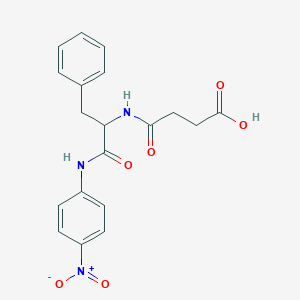 molecular formula C19H19N3O6 B554648 (S)-4-[[2-[(4-nitrophenyl)amino]-2-oxo-1-(phenylmethyl)ethyl]amino]-4-oxobutyric acid CAS No. 2440-62-2