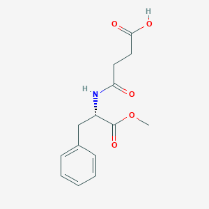 molecular formula C14H17NO5 B554649 Suc-phe-ome CAS No. 133301-03-8
