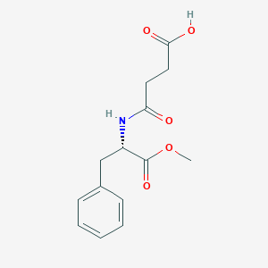 molecular formula C14H17NO5 B554649 4-[[(2S)-1-Methoxy-1-oxo-3-phenylpropan-2-yl]amino]-4-oxobutanoic acid CAS No. 133301-03-8