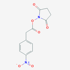 molecular formula C12H10N2O6 B554651 2,5-Pyrrolidinedione, 1-[[(4-nitrophenyl)acetyl]oxy]- CAS No. 68123-33-1