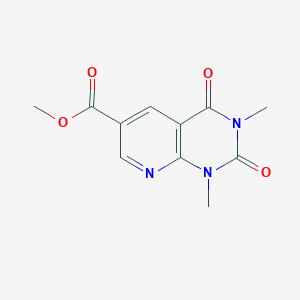 molecular formula C11H11N3O4 B055466 Methyl 1,3-dimethyl-2,4-dioxo-1,2,3,4-tetrahydropyrido[2,3-d]pyrimidine-6-carboxylate CAS No. 120788-68-3