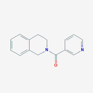 molecular formula C15H14N2O B5546840 2-(PYRIDINE-3-CARBONYL)-1,2,3,4-TETRAHYDROISOQUINOLINE 
