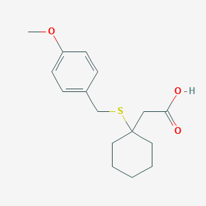 [1-(4-Methoxy-benzylsulfanyl)-cyclohexyl]-acetic acid