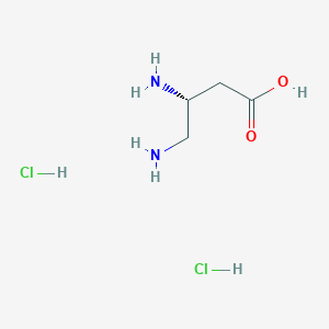 molecular formula C4H12Cl2N2O2 B554688 (R)-3,4-Diaminobutyric acid dihydrochloride CAS No. 141318-79-8