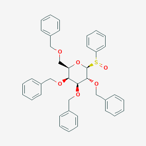 molecular formula C40H40O6S B055469 2,3,4,6-Tetra-O-benzylgalactopyranosyl phenyl sulfoxide CAS No. 117307-18-3
