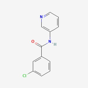 molecular formula C12H9ClN2O B5546916 3-chloro-N-(pyridin-3-yl)benzamide 